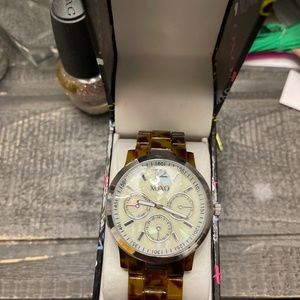 Tortoise watch (faux)